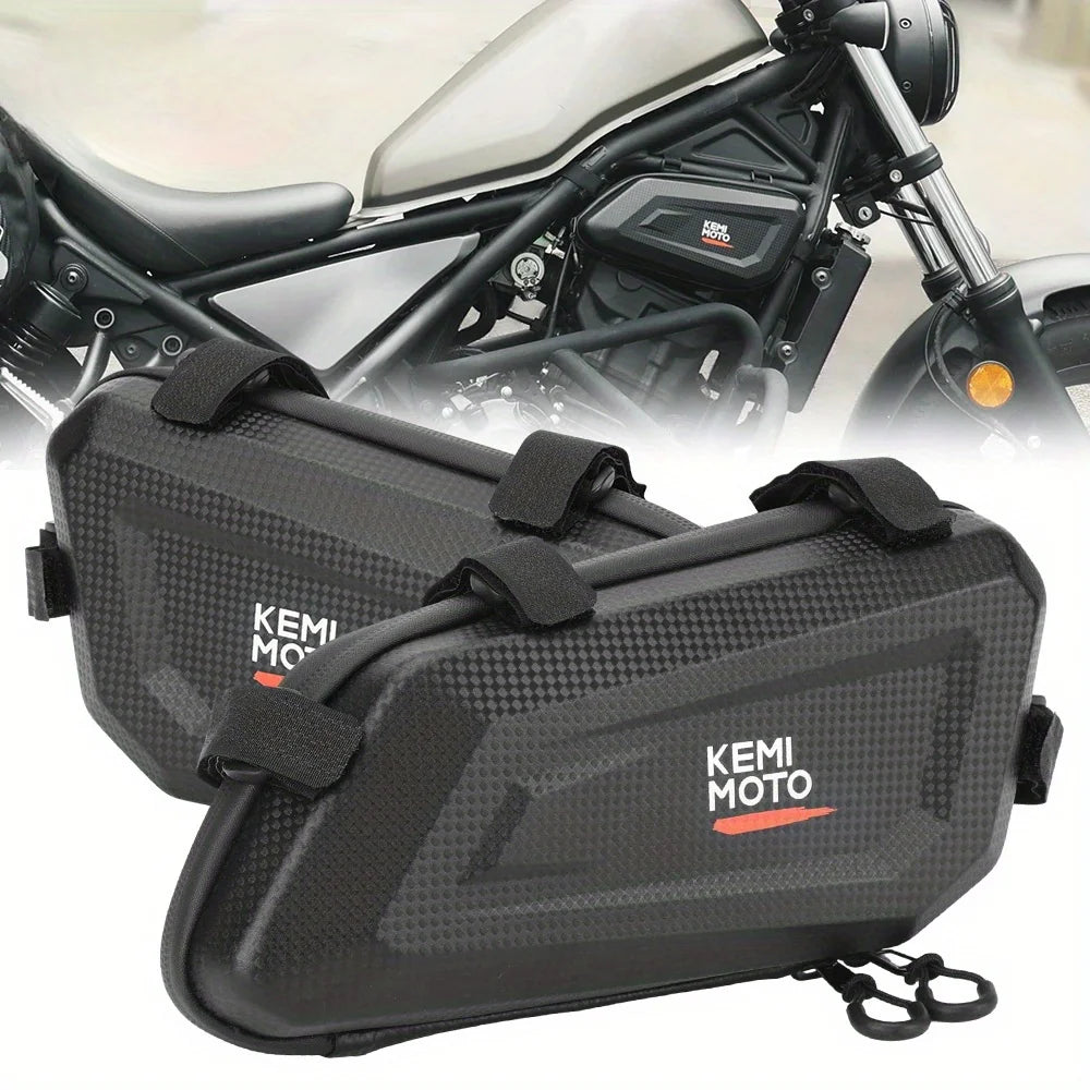 KEMiMOTO EVA Hard Shell Motorcycle Saddlebags – Honda Rebel Motorcycle Saddlebags Nixie Type B