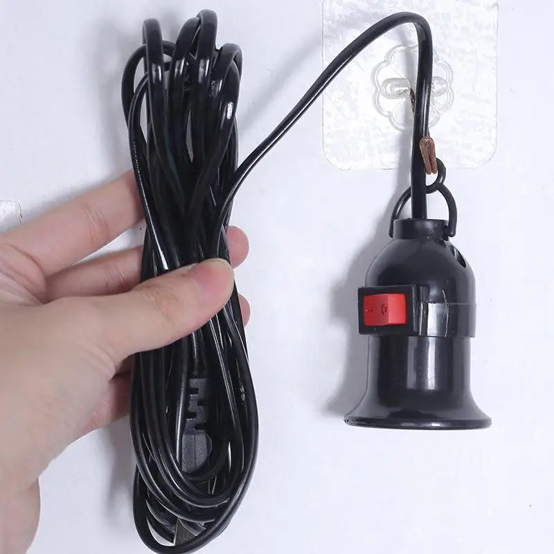 E27 Lamp Holder with On/Off Switch & 3M Cord | DIY Lighting Lamp Holder Socket Nixie