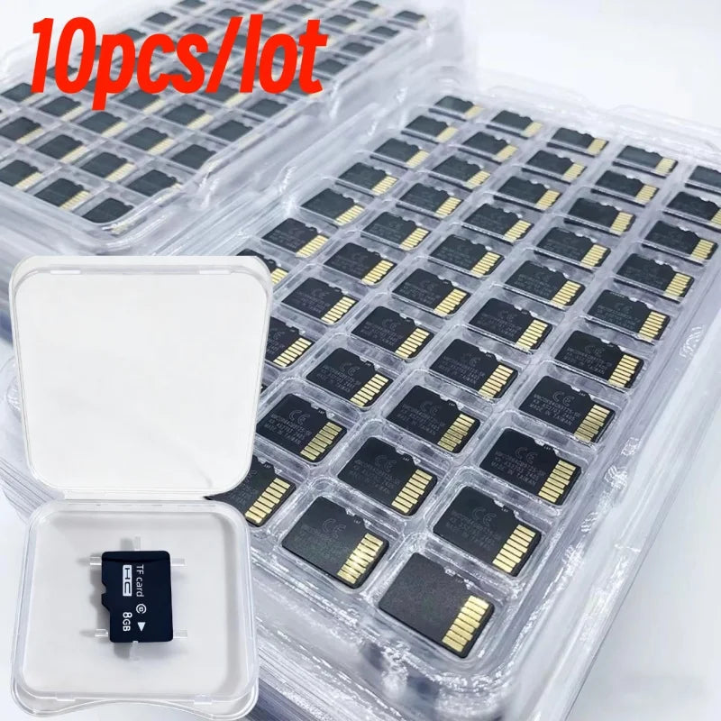 10-Pack TF/SD Flash Memory Cards 4GB–128GB | V60 Bulk Storage Flash Memory Cards Nixie