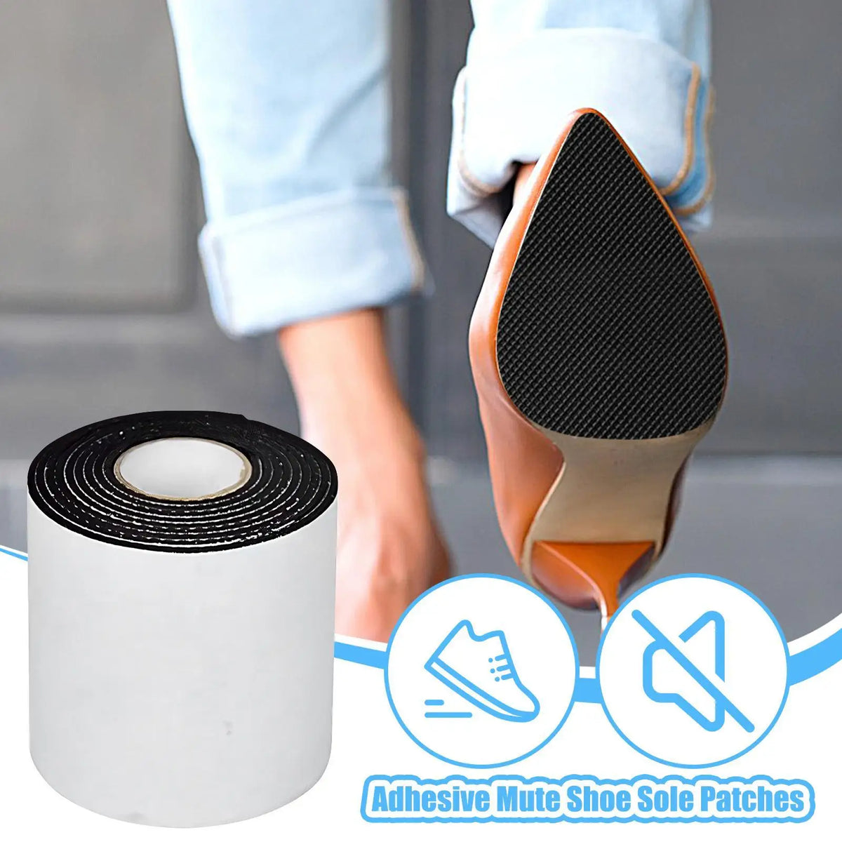Anti-Slip Sole Grip Tape – Wear-Resistant Shoe Protector Roll Shoe Sole Protector Nixie