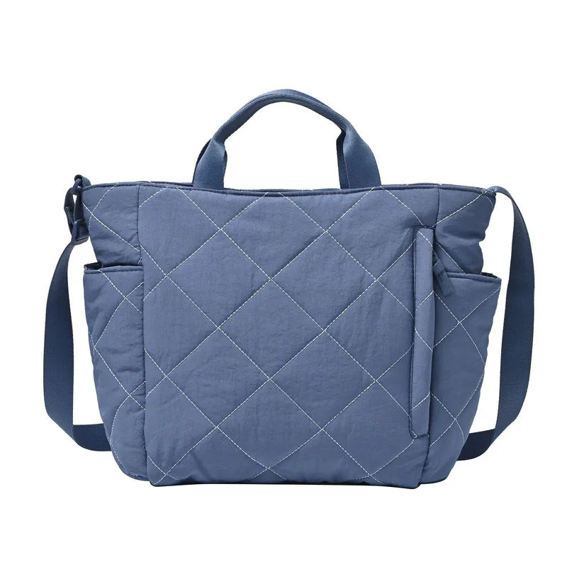 Nixie Large Canvas Tote Bag – Women's Shoulder & Crossbody Canvas Tote Bag Nixie Lake blue