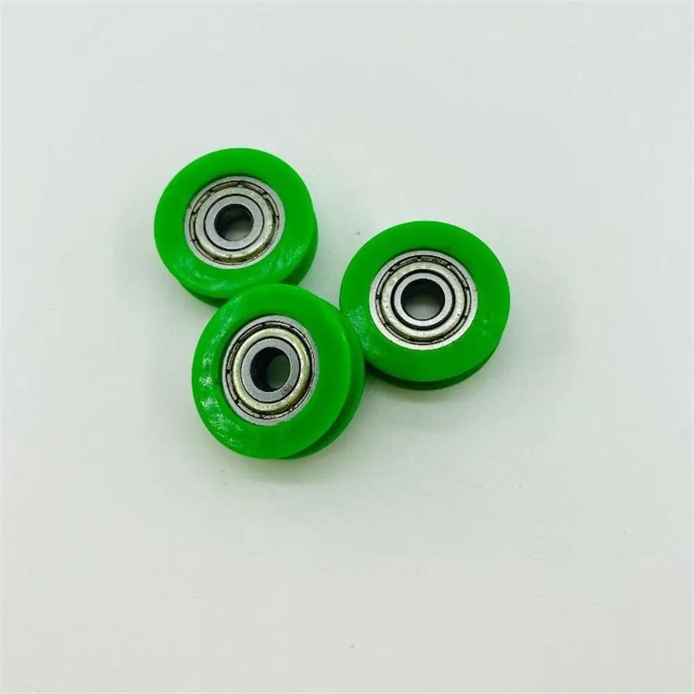 10Pcs 5mm U-Groove Guide Pulley Nylon POM Stainless Steel Wheels Guide Pulley Wheels Nixie