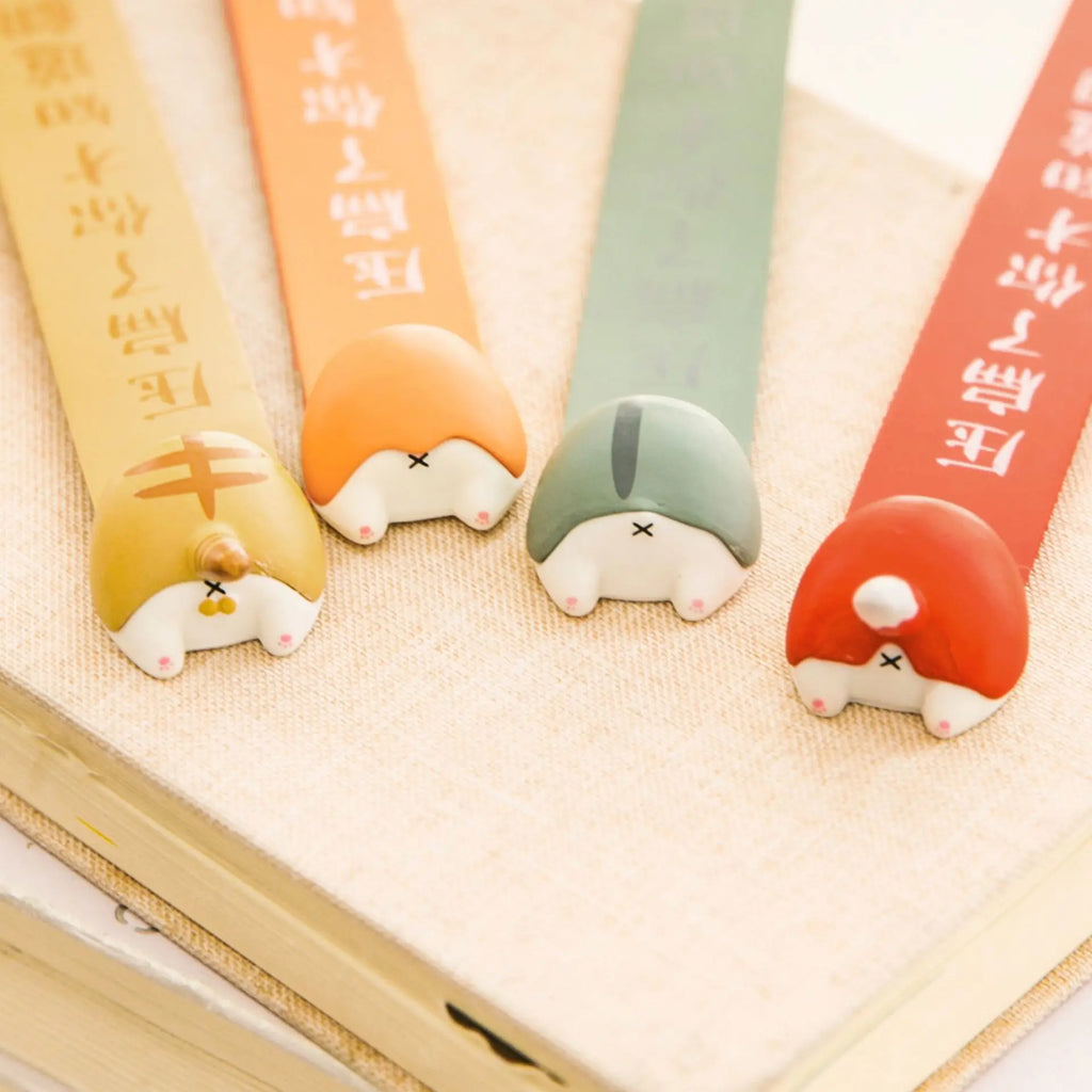 3D Animal Butt Bookmark Cute Cartoon PVC Funny Student Gift