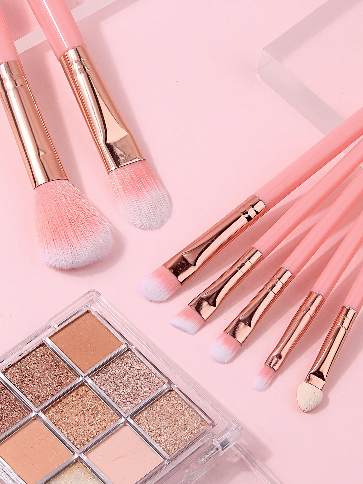 13-Piece Makeup Brush Set with Sponges & Powder Puffs Makeup Brush Set Nixie