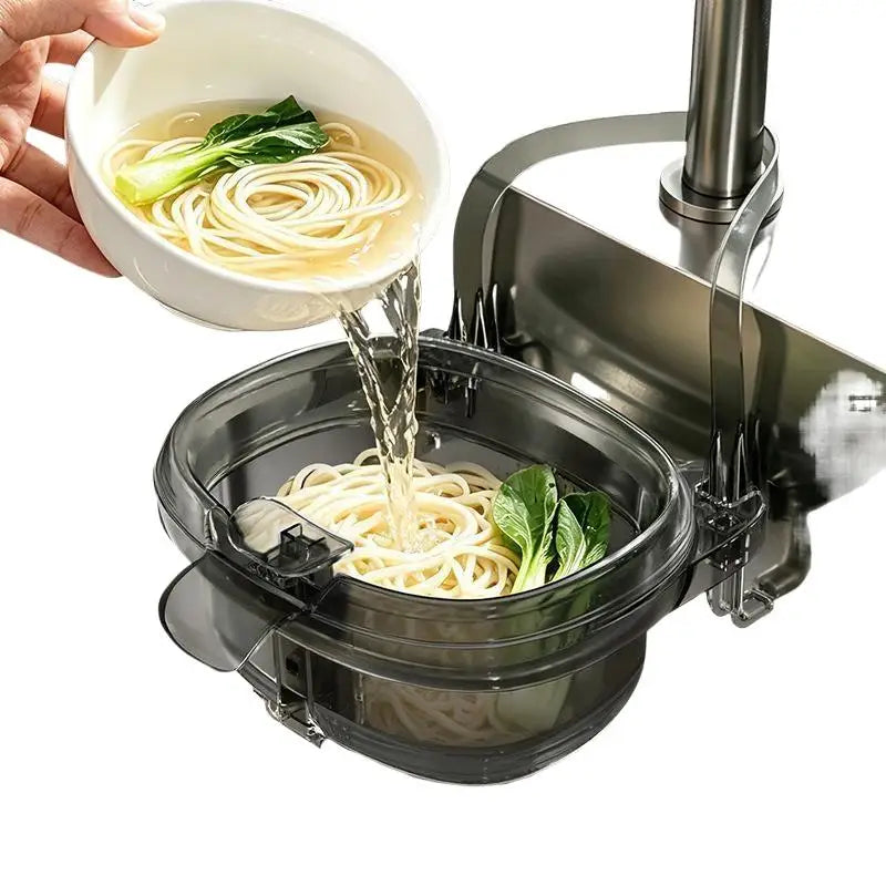 Sink Hanging Drain Basket – BPA-Free Acrylic Kitchen Colander Kitchen Drain Basket Nixie