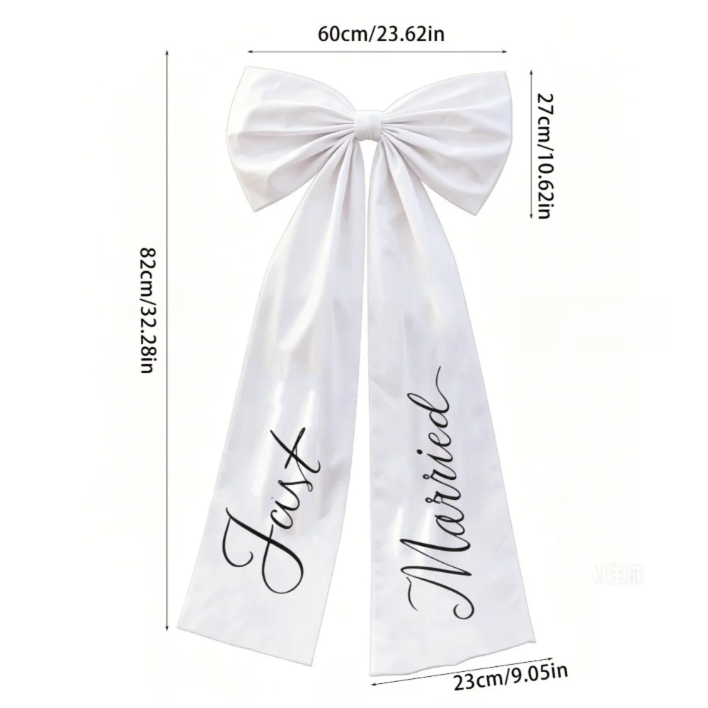 Large Wedding Car Bow – Elegant Ribbon Bridal Car Decoration Wedding Car Decoration Nixie