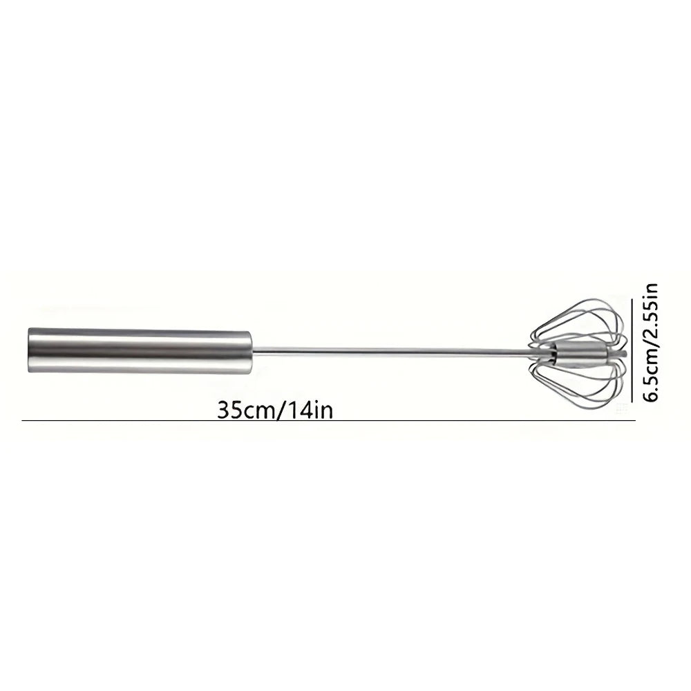 Semi-Automatic Stainless Steel Egg Beater Hand Mixer Whisk Hand Mixer Whisk Nixie L