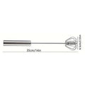 Semi-Automatic Stainless Steel Egg Beater Hand Mixer Whisk Hand Mixer Whisk Nixie L