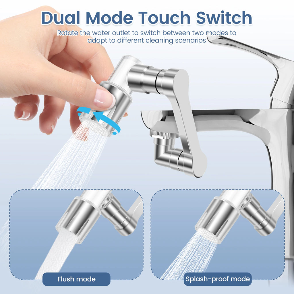 1080° Swivel Faucet Aerator Extender – Kitchen & Bathroom Faucet Aerator Extender Nixie