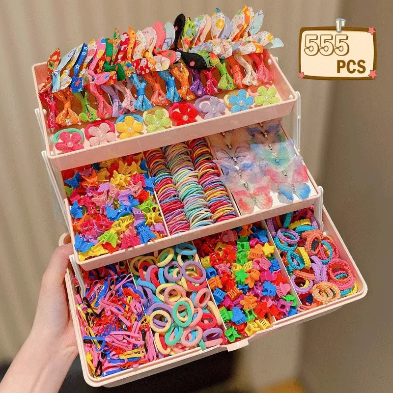 Girls Hair Accessories Set – Butterfly Clips, Ties & Bands Girls Hair Accessories Nixie