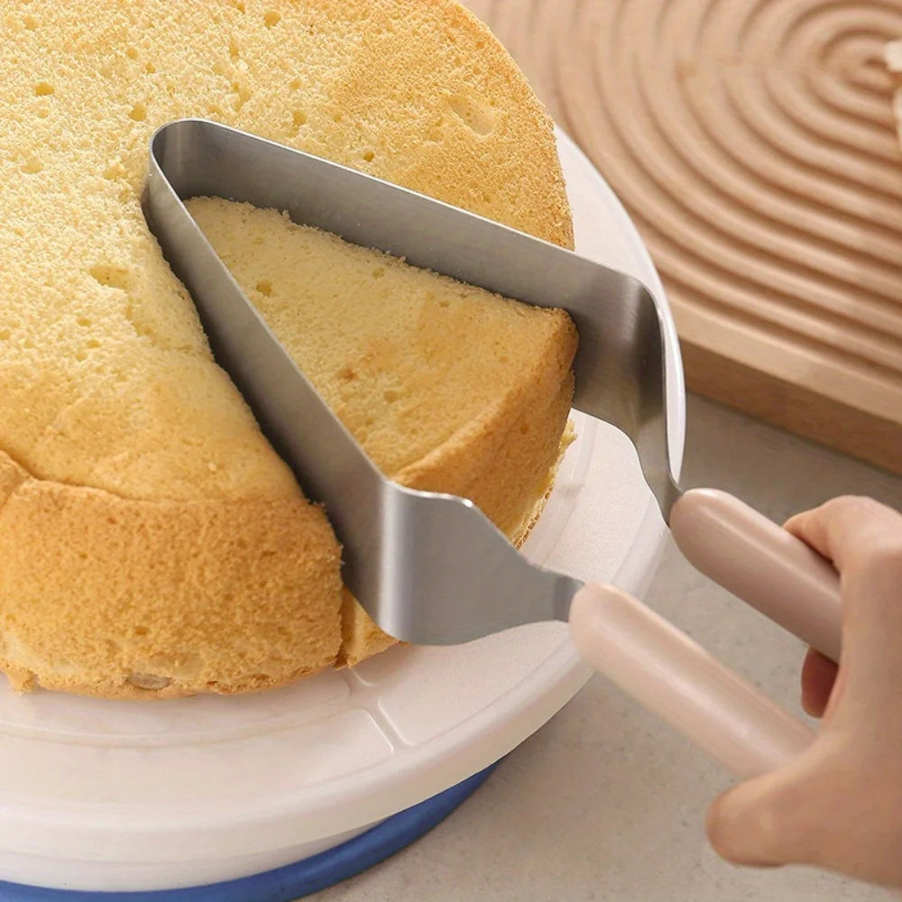 Stainless Steel Cake Dividing Knife & Triangle Cutting Clip Cake Dividing Tool Nixie