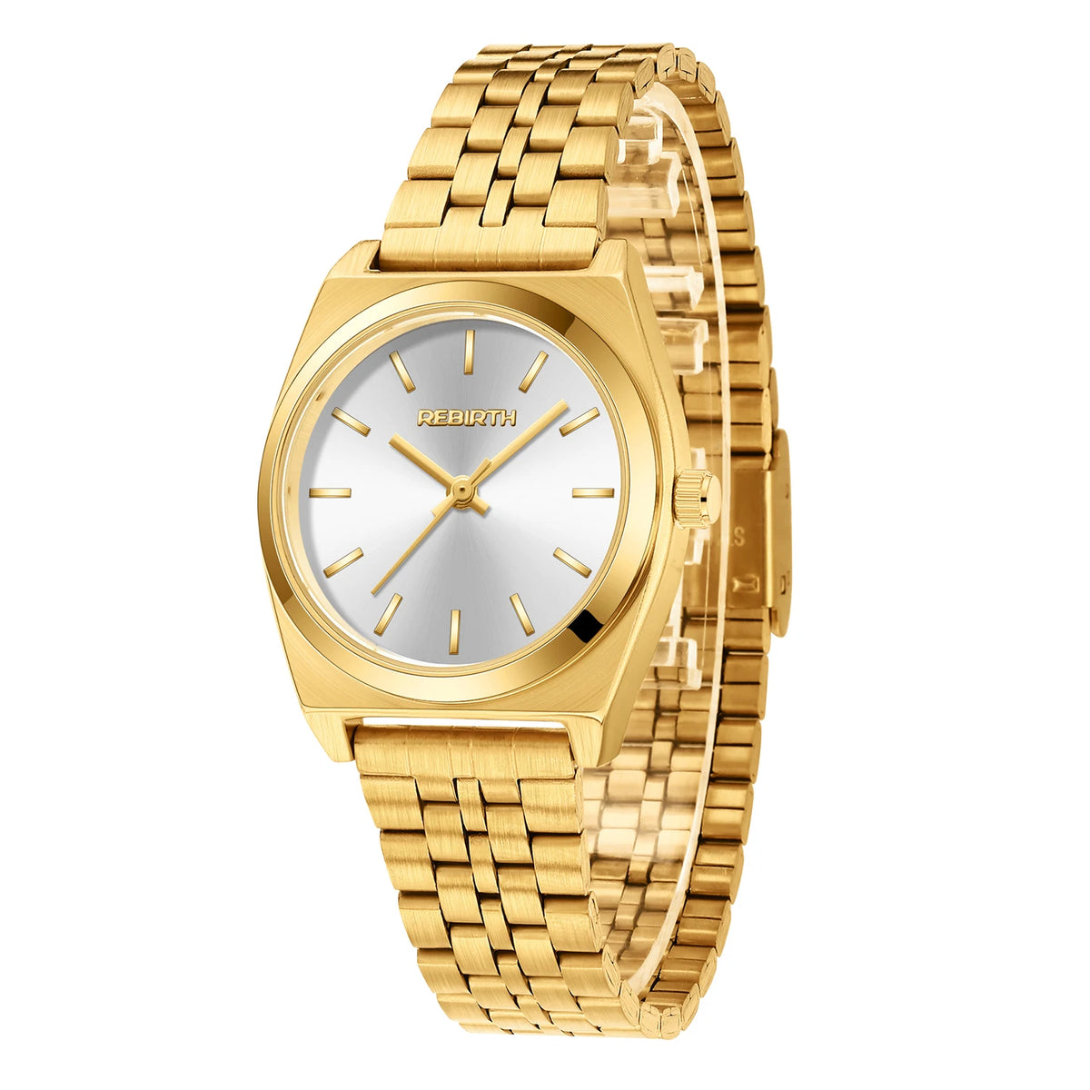REBIRTH Minimalist Quartz Watch | Stainless Steel Band Quartz Wristwatch Nixie