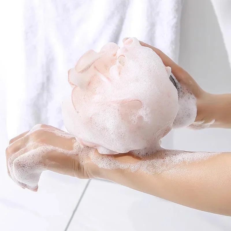 Large Mesh Bath Sponge Ball – Exfoliating Shower Scrubber Bath Sponge Scrubber Nixie