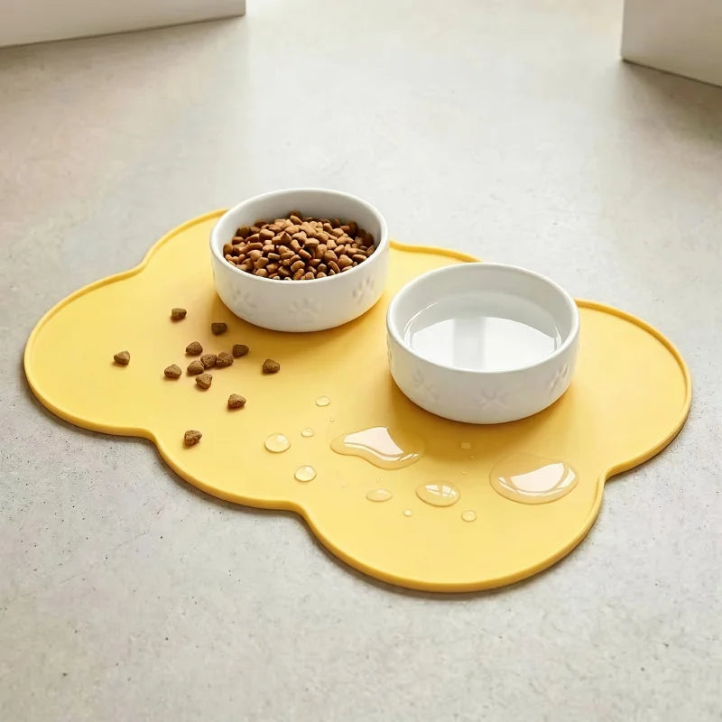 Silicone Pet Feeding Mat for Dogs & Cats | Waterproof Bowl Mat Pet Feeding Mat Nixie