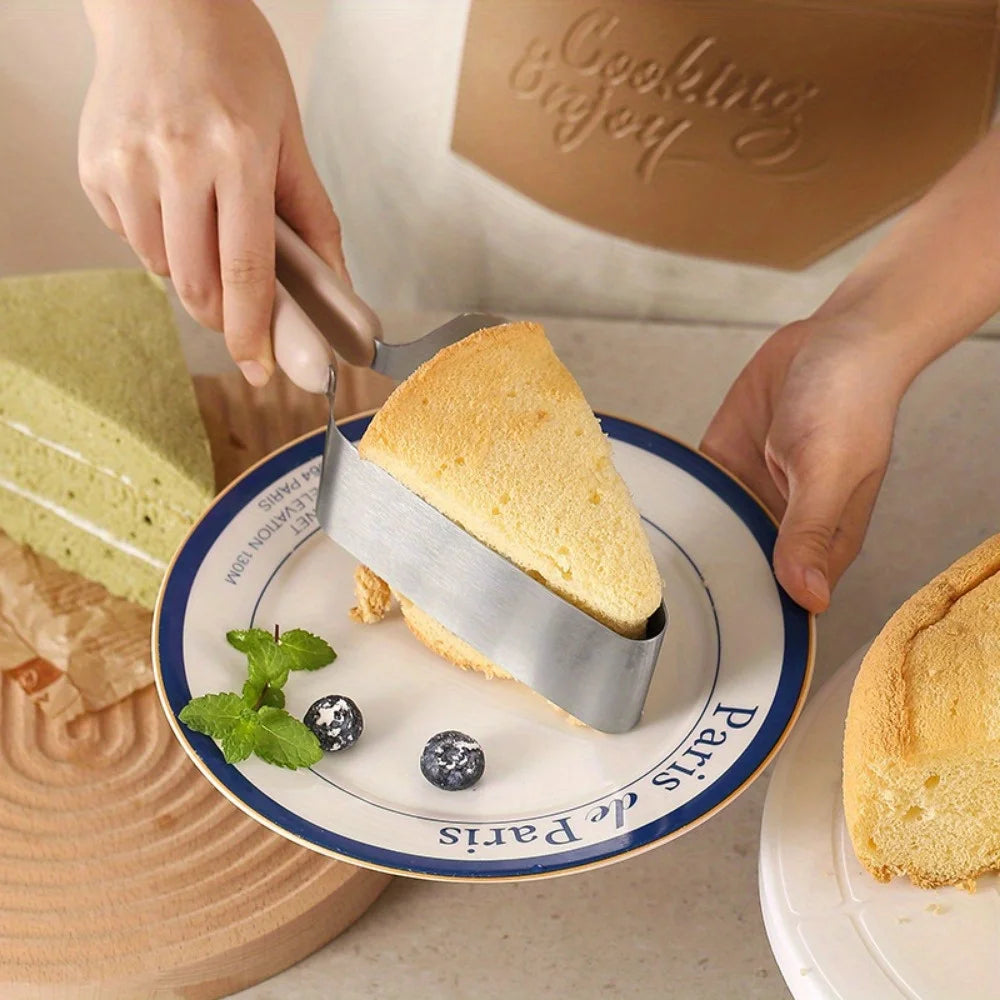 Stainless Steel Cake Dividing Knife & Triangle Cutting Clip Cake Dividing Tool Nixie