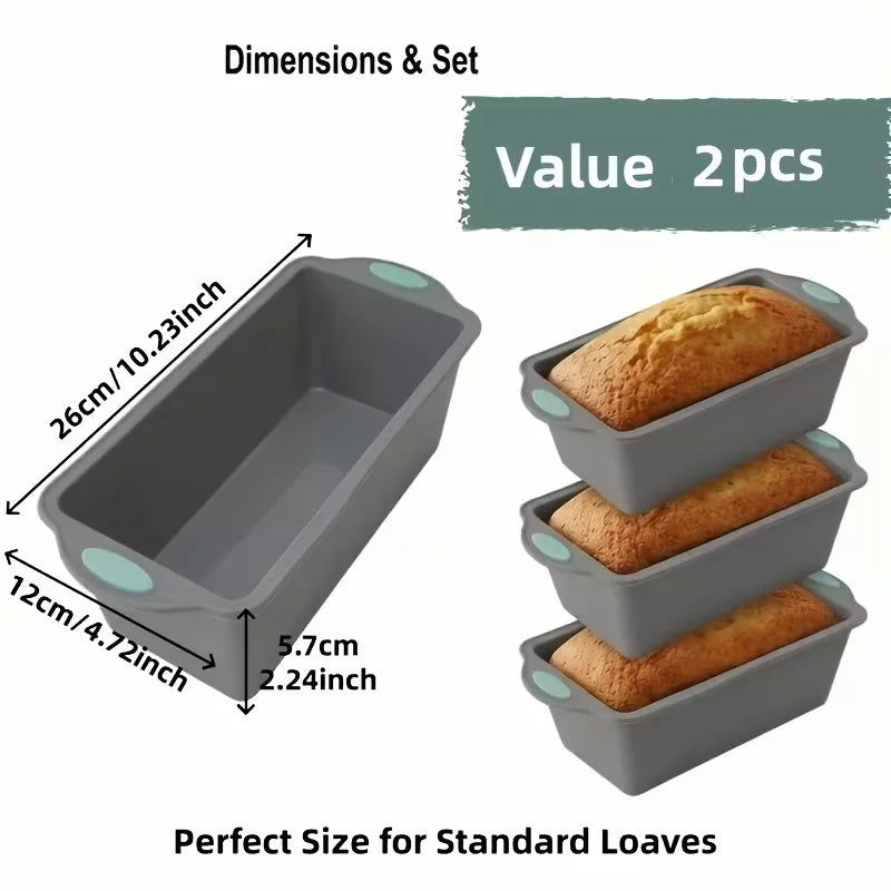 Silicone Loaf Pan Set – Non-Stick Bread & Cake Baking Mold Silicone Loaf Pan Nixie