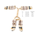 Reflective Dog Boot Leggings – Dustproof Anti-Slip Pet Pants Dog Boot Leggings Nixie Brown Grid - XL