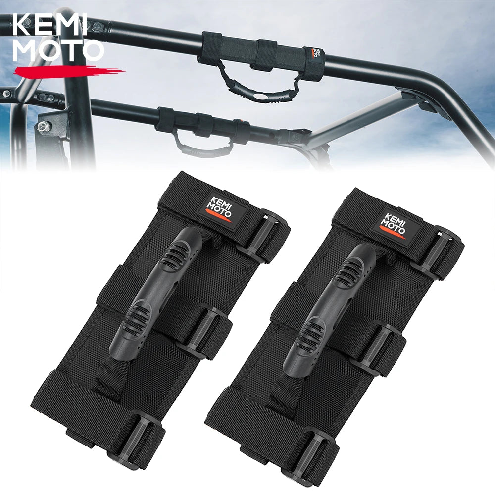 2PCS UTV Grab Handles 1.5–2" Roll Bar – Polaris, Can-Am UTV Grab Handles Nixie
