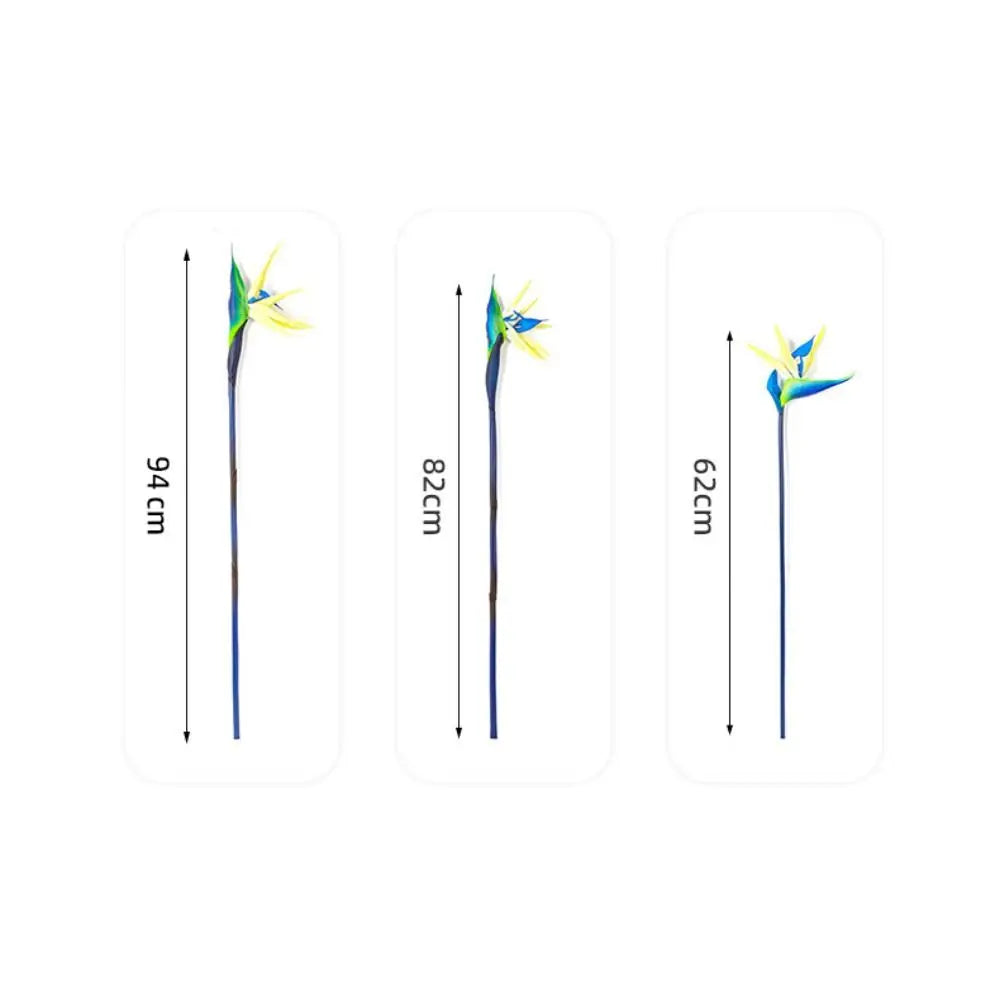 Long Stem Artificial Bird of Paradise Faux Strelitzia Flower Artificial Flower Stem Nixie