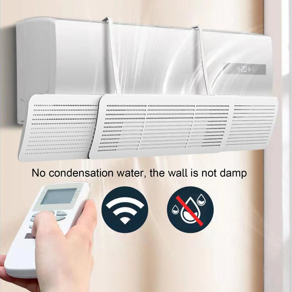 Universal Wall Mounted AC Air Deflector Guide Plate 3-in-1