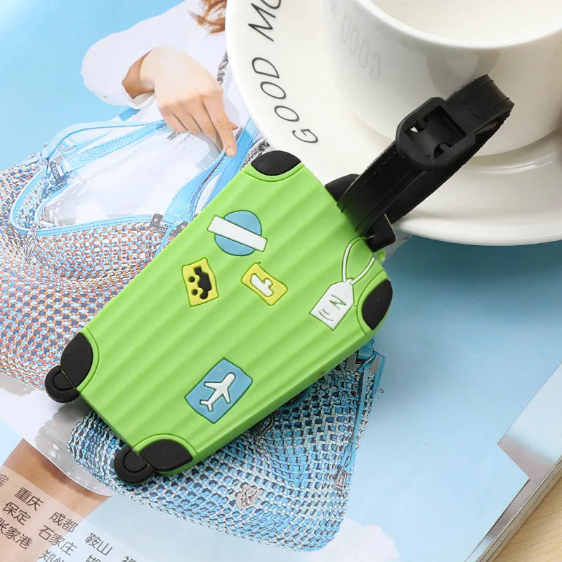 Silicone Luggage Tag – Colorful Suitcase ID Tag | Nixie Luggage Tag Nixie green