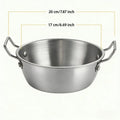 Stainless Steel Noodle Bowl with Handle – Ramen & Soup Bowl Stainless Steel Bowl Nixie 1Set