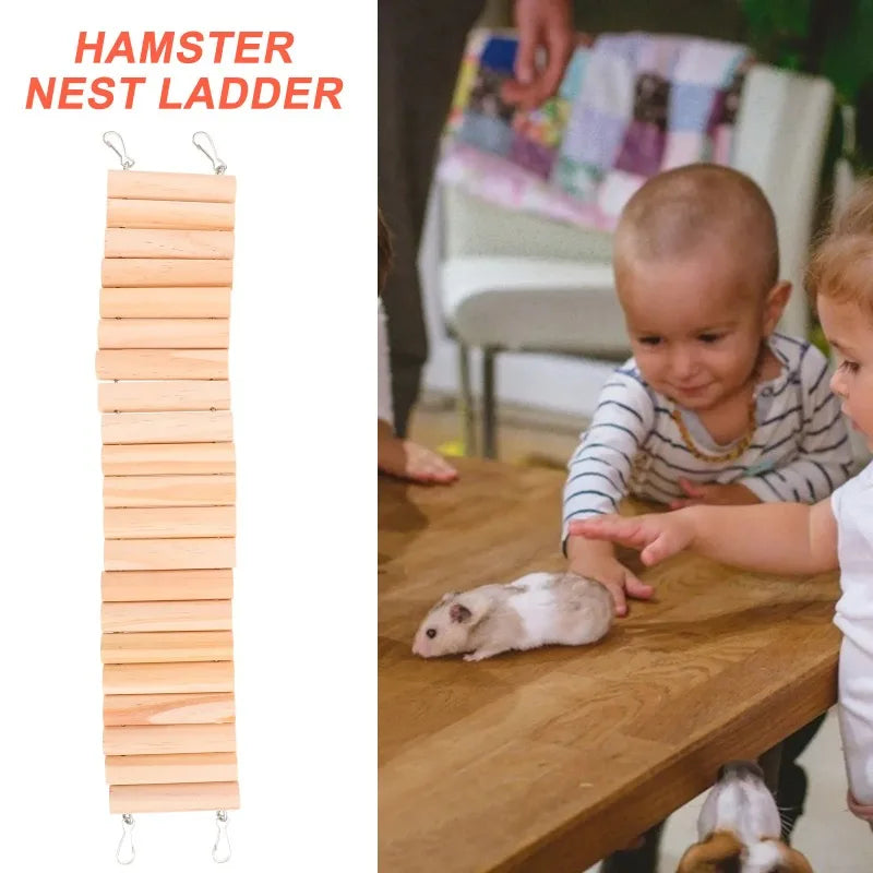 Wooden Hamster Climbing Ladder – Small Pet Training Rack Small Pet Climbing Toy Nixie
