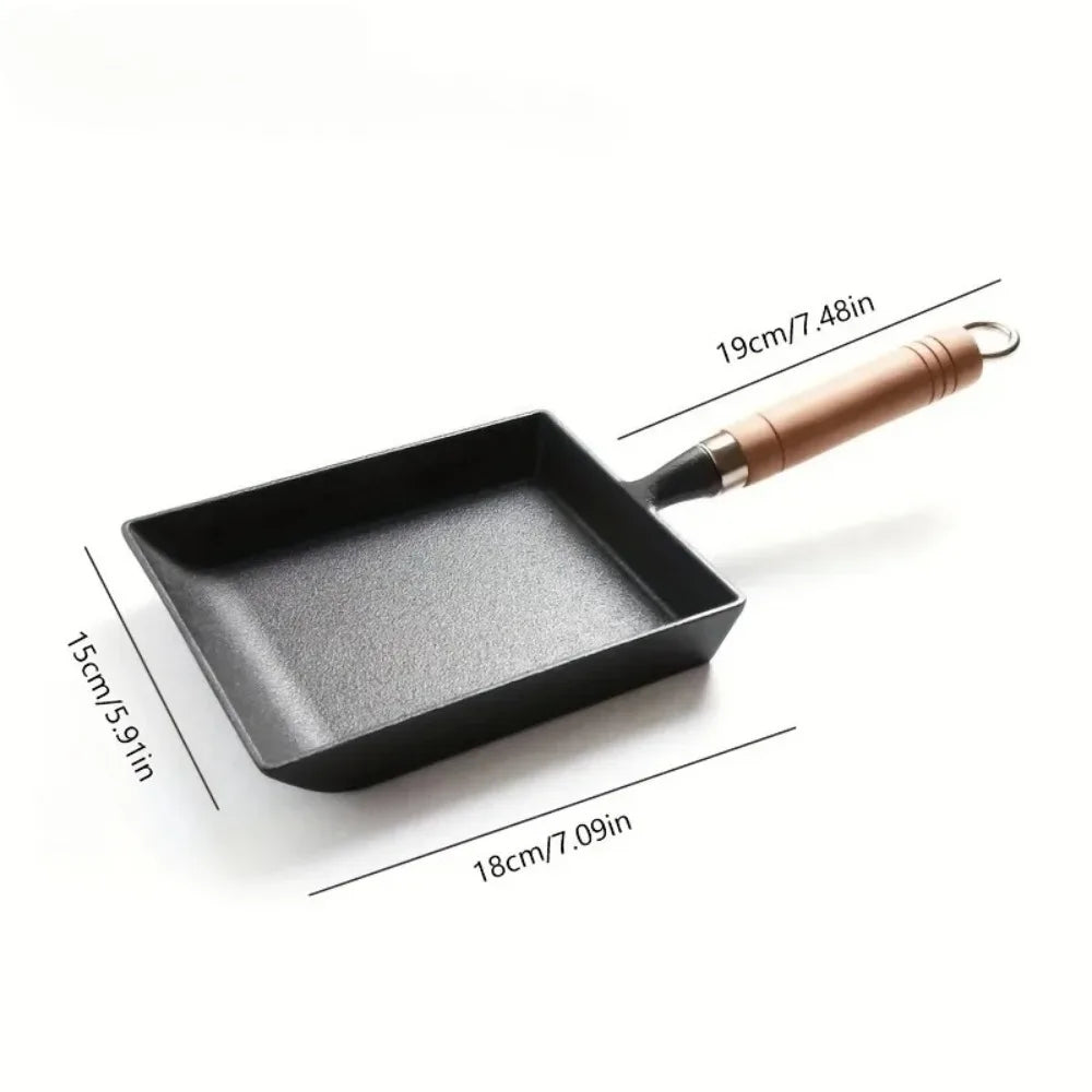 Cast Iron Tamagoyaki Square Pan – Egg Omelet & Pancake Frying Pan Cast Iron Frying Pan Nixie