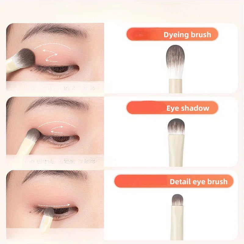 10-Piece Eye Makeup Brush Set – Soft Eyeshadow & Eyeliner Eye Makeup Brushes Nixie