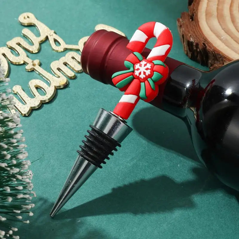 Christmas Snowman Wine Stopper – Leakproof Festive Bar Decor Wine Stopper Nixie