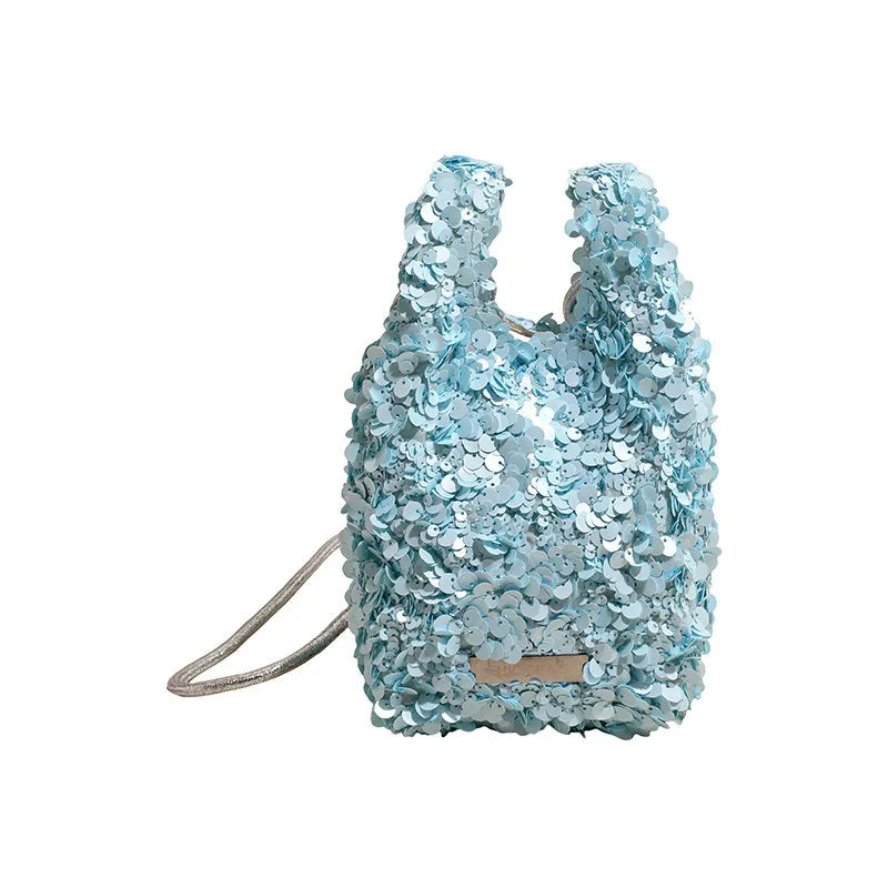 Korean Sequin Bucket Bag – Mini Crossbody Shoulder Bag Crossbody Shoulder Bag Nixie