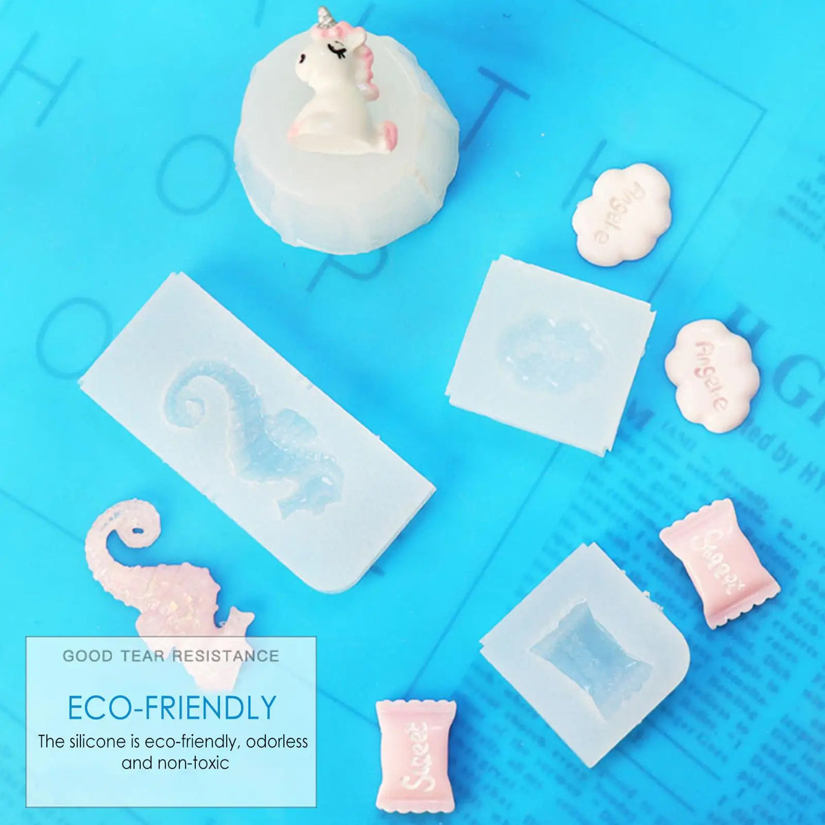 Liquid Silicone Mold Making Kit AB 1:1 – 200g/500g Odorless Silicone Mold Making Kit Nixie