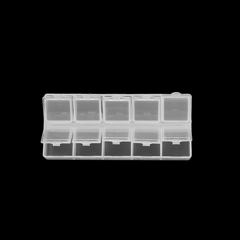 10-Grid Plastic Jewelry Storage Box Organizer – Beads & Crafts Jewelry Storage Box Nixie