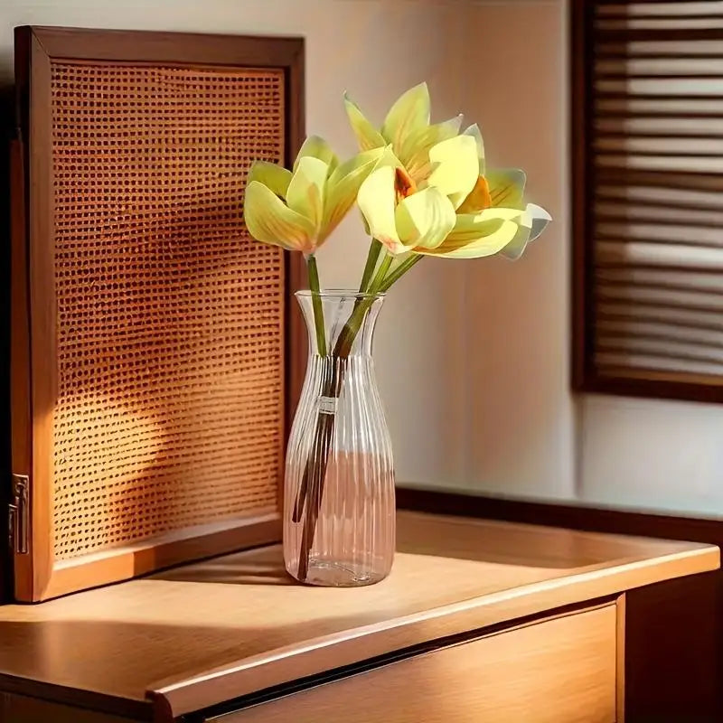 Minimalist Nordic Transparent Vase – Flowers & Hydroponics Decorative Vase Nixie