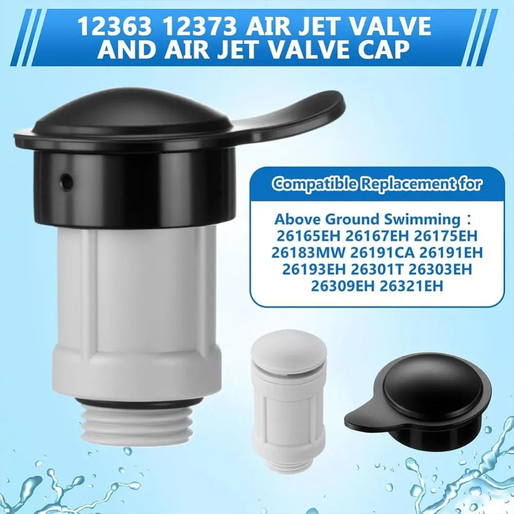 ABS Air Jet Valve & Cap Replacement Set | Pool Maintenance Pool Valve Replacement Nixie