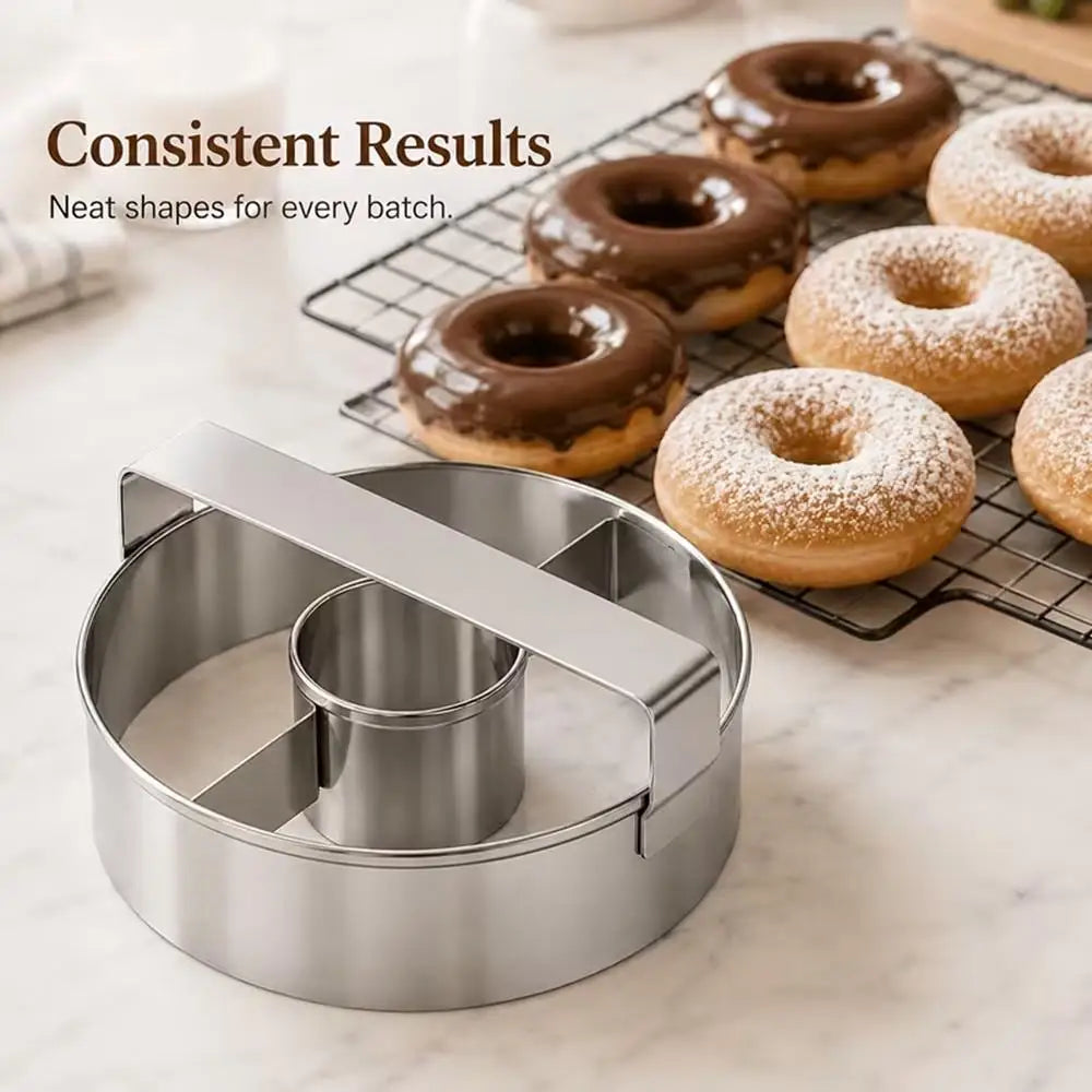 Donut Cutter – Rust-Proof Metal Baking & Cookie Mold Tool