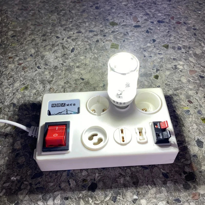 LED Light Bulb Tester E27 B22 E14 GU10 G4 G9 Multi-Interface LED Lamp Tester Nixie