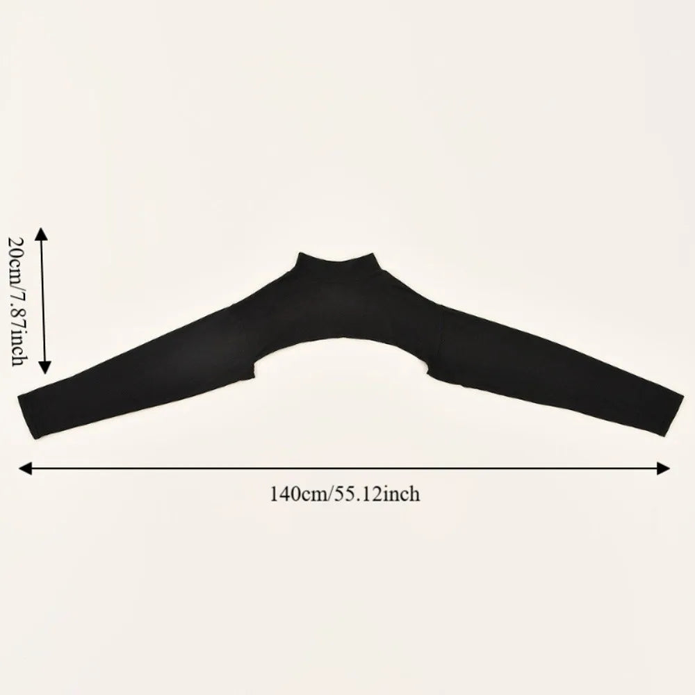UV-Proof High Collar Sun Sleeves – Mercerized Cotton, Stretchy Sun Protection Sleeves Nixie