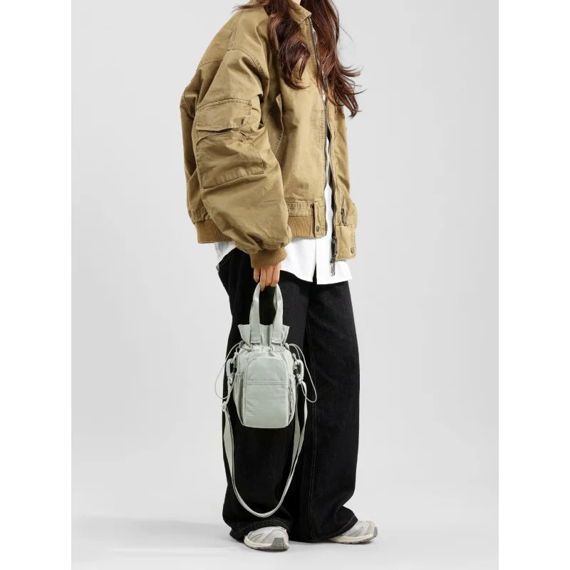 Korean Nylon Small Square Crossbody Bag – Trendy Unisex