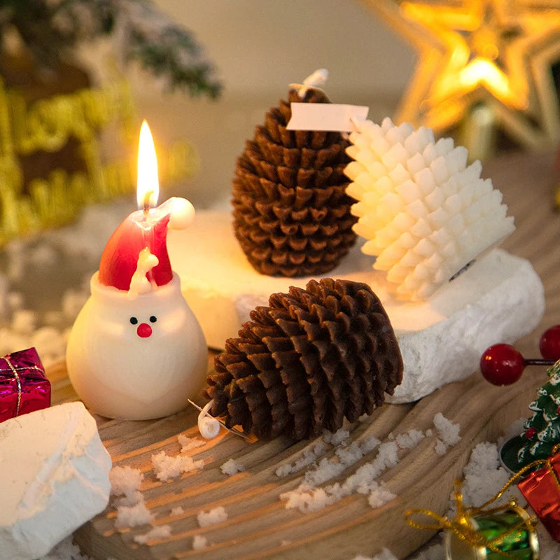 Christmas Pinecone Soy Wax Aromatherapy Candle | Holiday Décor Aromatherapy Candle Nixie