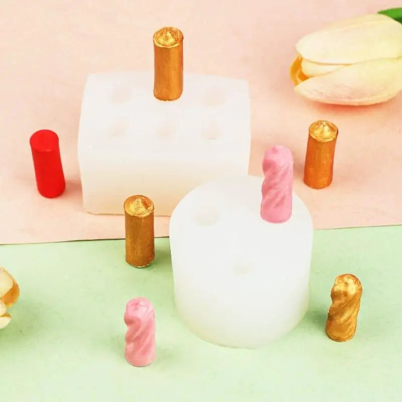 Cylindrical Pillar Candle Silicone Mold – DIY Craft Making