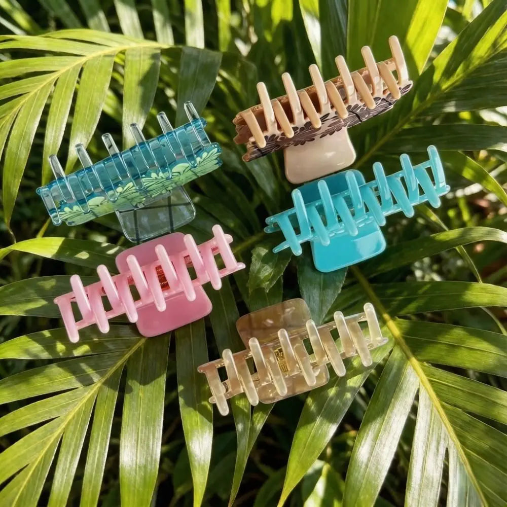 Tropical Hawaiian Floral Hair Claw Clip – Summer Style