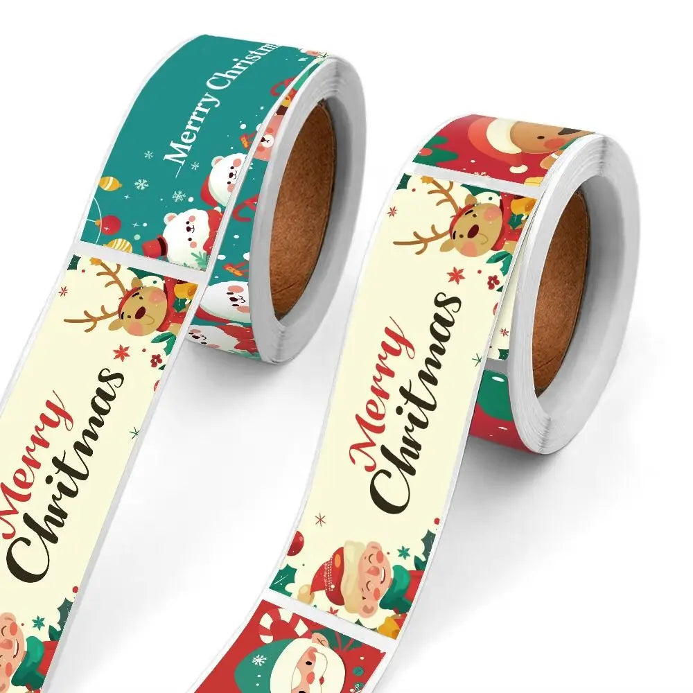 120PCS Christmas Stickers – Santa, Snowman & Xmas Gift Decals Christmas Stickers Nixie