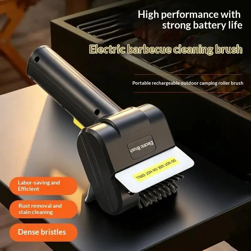 Electric Rechargeable BBQ Grill Brush – Stainless Steel Bristles Electric Grill Brush Nixie