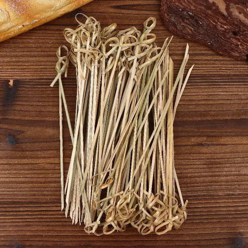 Bamboo Knot Skewers 100/200-Pack – BBQ & Cocktail Picks Bamboo Cocktail Skewers Nixie
