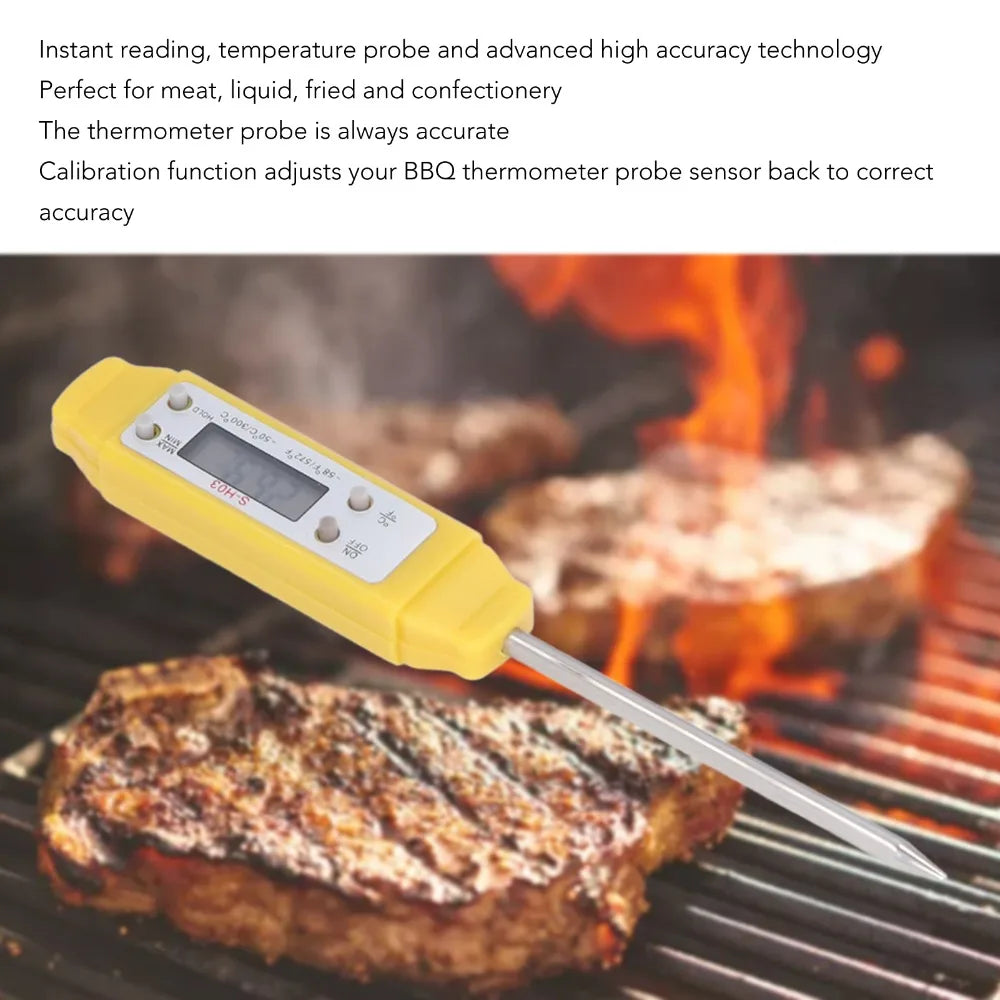Digital Food Thermometer -50°C~300°C Instant Read Kitchen Probe Kitchen Thermometer Nixie