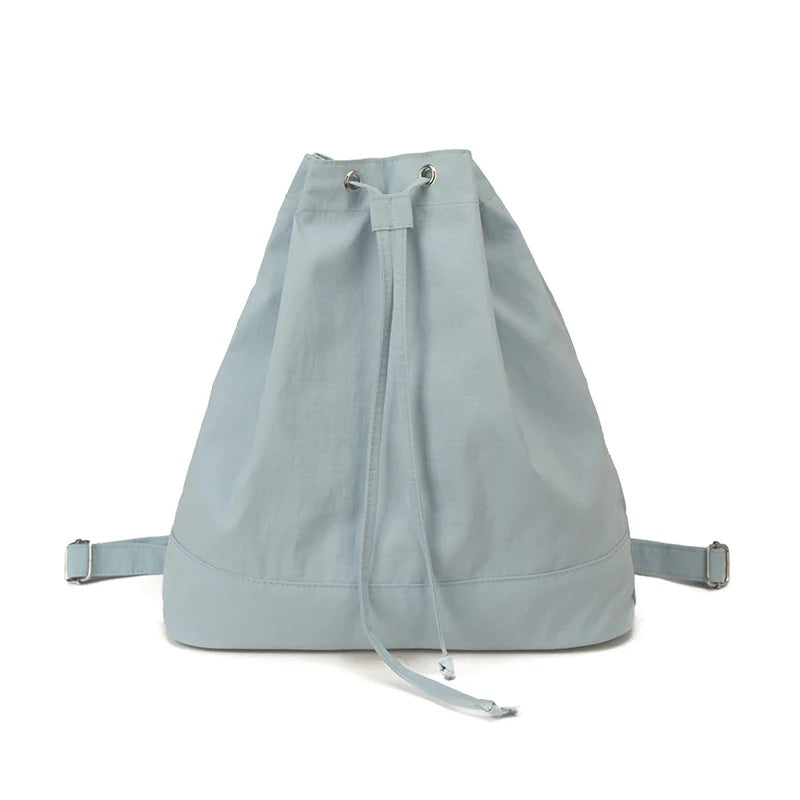 Nylon Drawstring Backpack Women – Foldable Travel & Gym Bag Drawstring Backpack Nixie