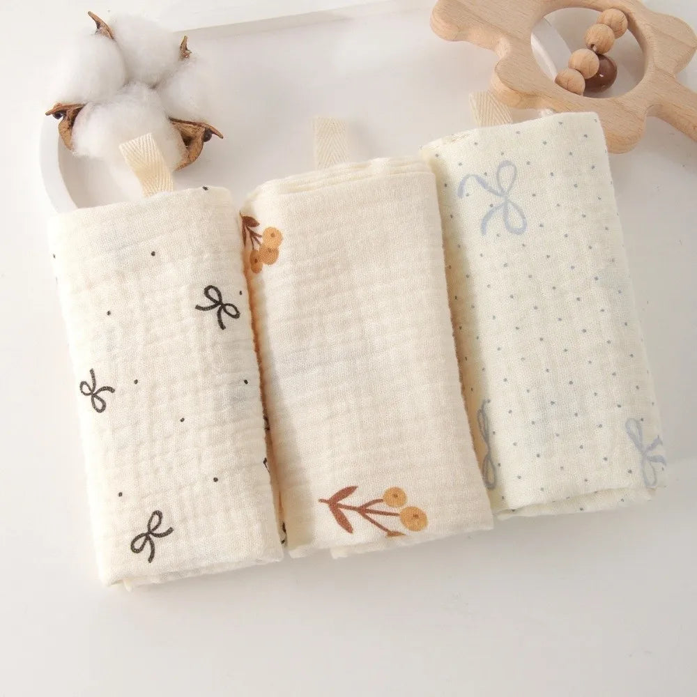 4-Layer Cotton Baby Washcloths – Soft Gauze Burp Cloths 3-5 Pack Baby Washcloth Set Nixie
