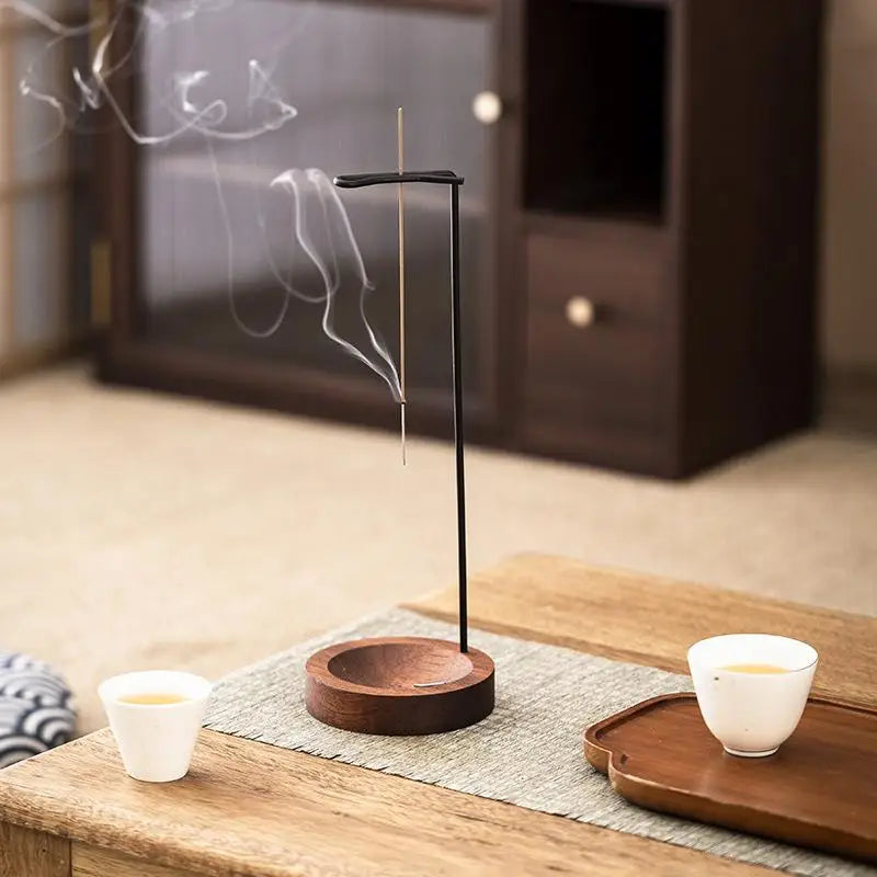Wooden Upside Down Incense Burner & Anti-Ash Stick Holder Incense Stick Holder Nixie Default Title