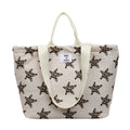 Korean Star Print Single-Shoulder Tote Bag for Girls Shoulder Tote Bag Nixie Off-white